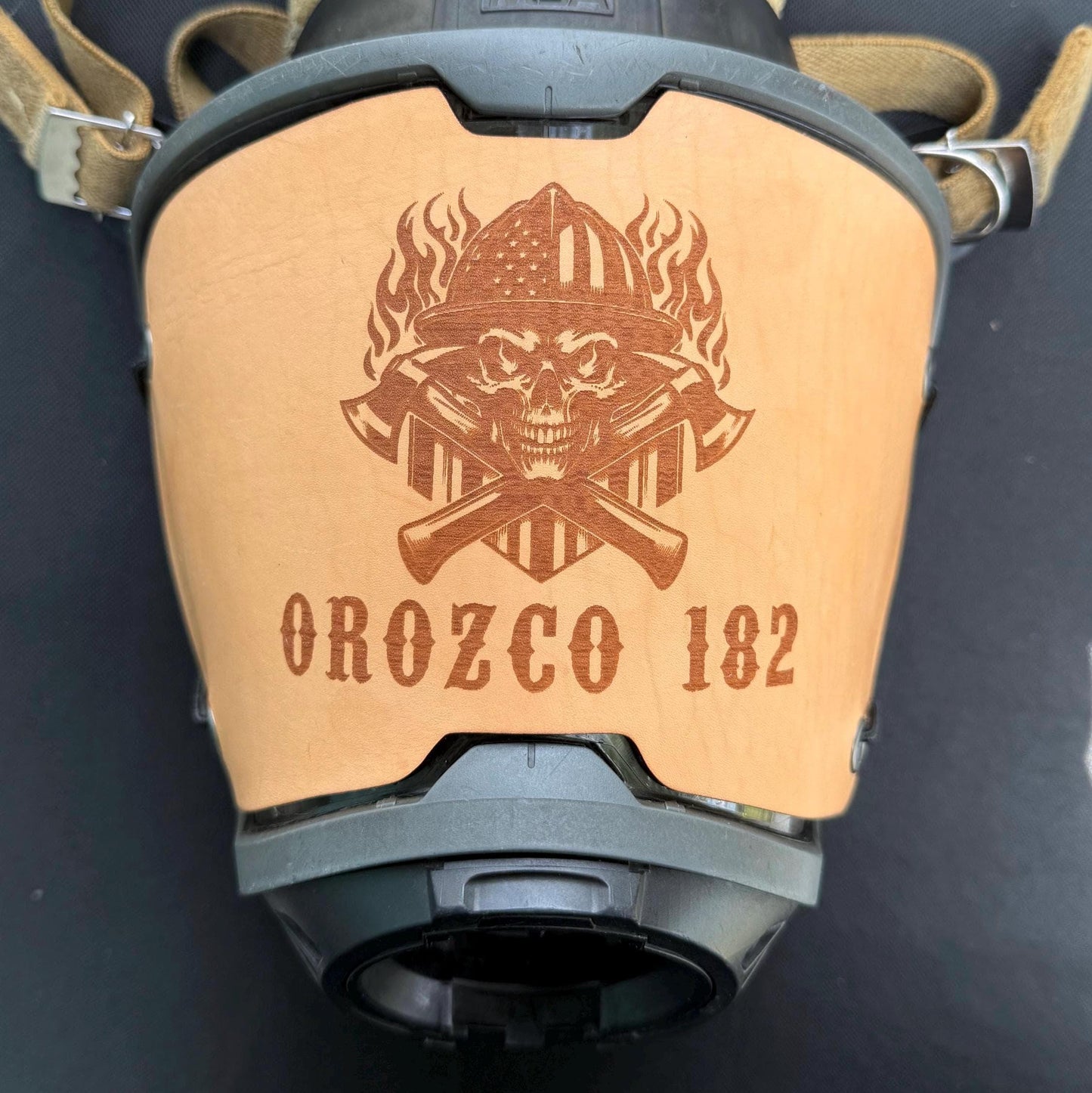 Firefighter SCBA MSA G1 Leather Mask Cover Protector
