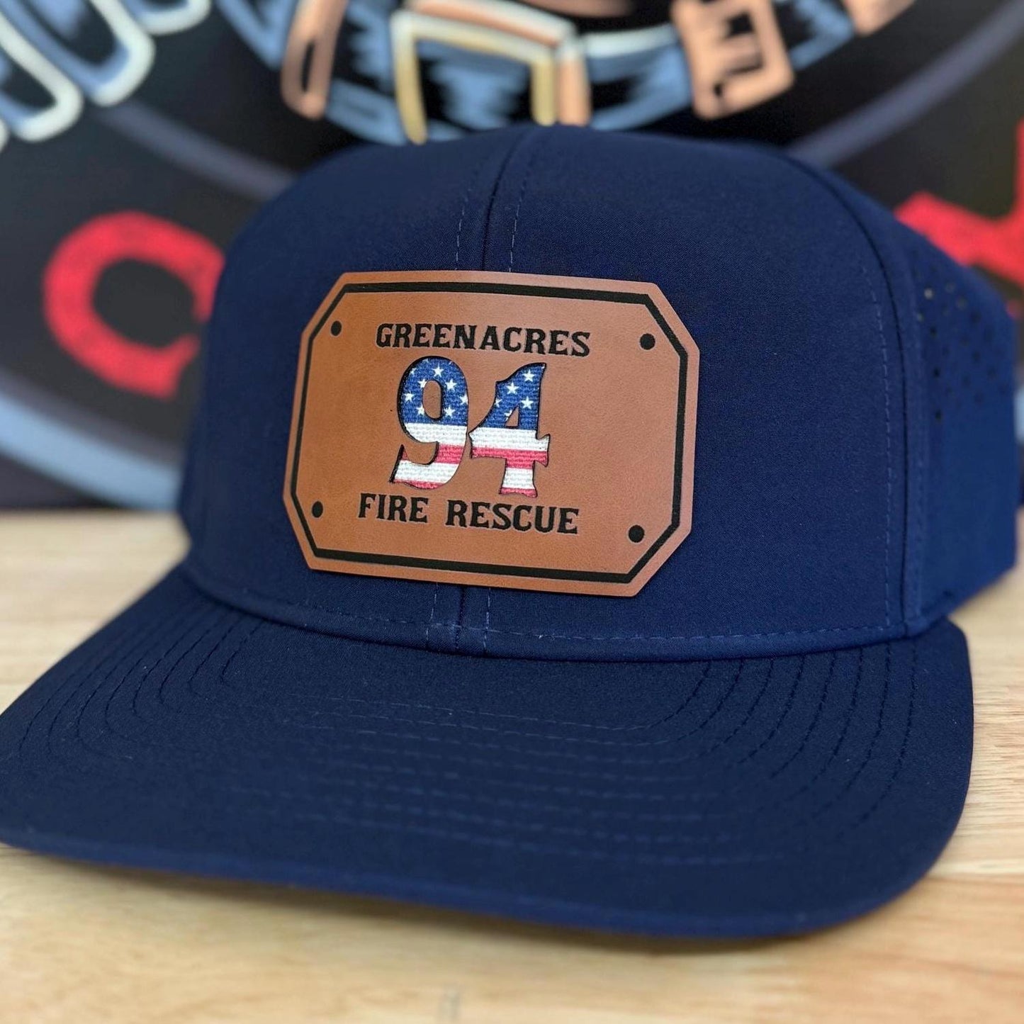 American Flag Passport Style Patch Hat