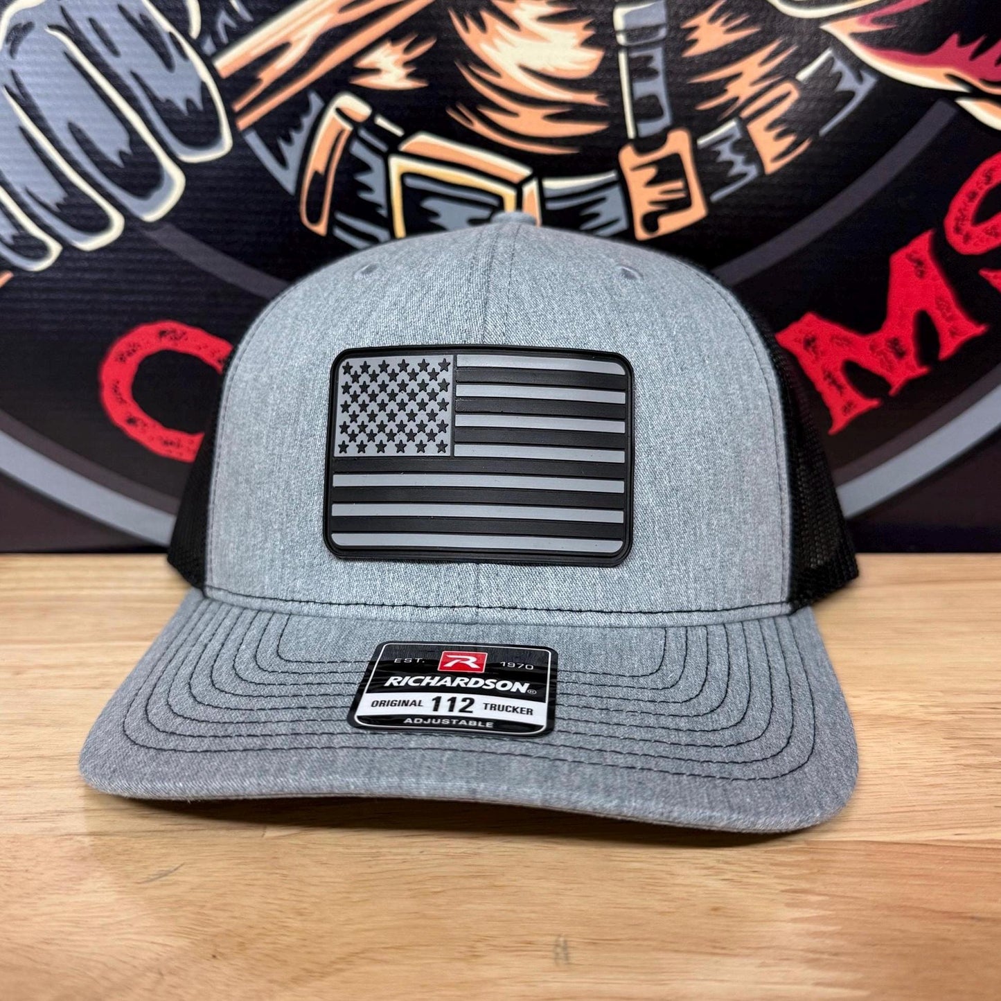 American Flag PVC Patch Hat