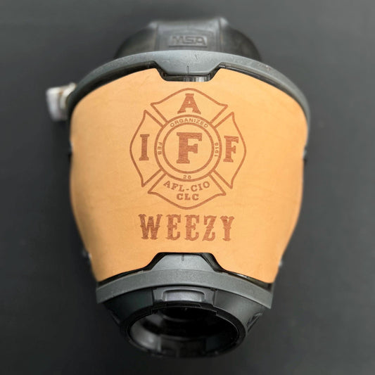 Firefighter SCBA MSA G1 Leather Mask Cover Protector