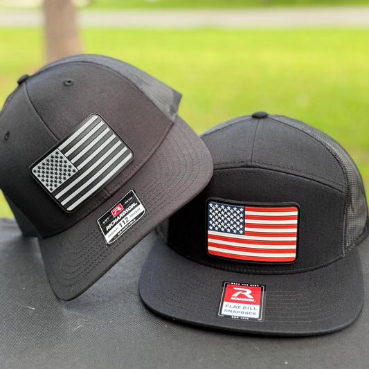 American Flag PVC Patch Hat