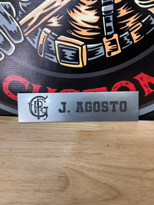 Gear Locker Name Plate