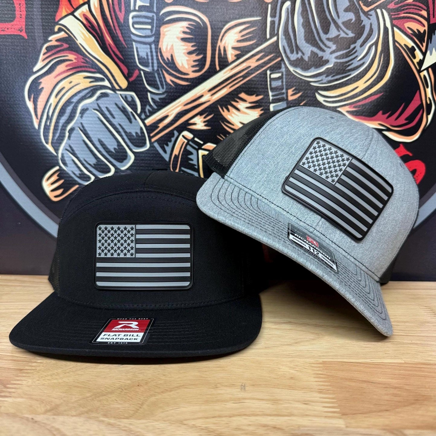 American Flag PVC Patch Hat