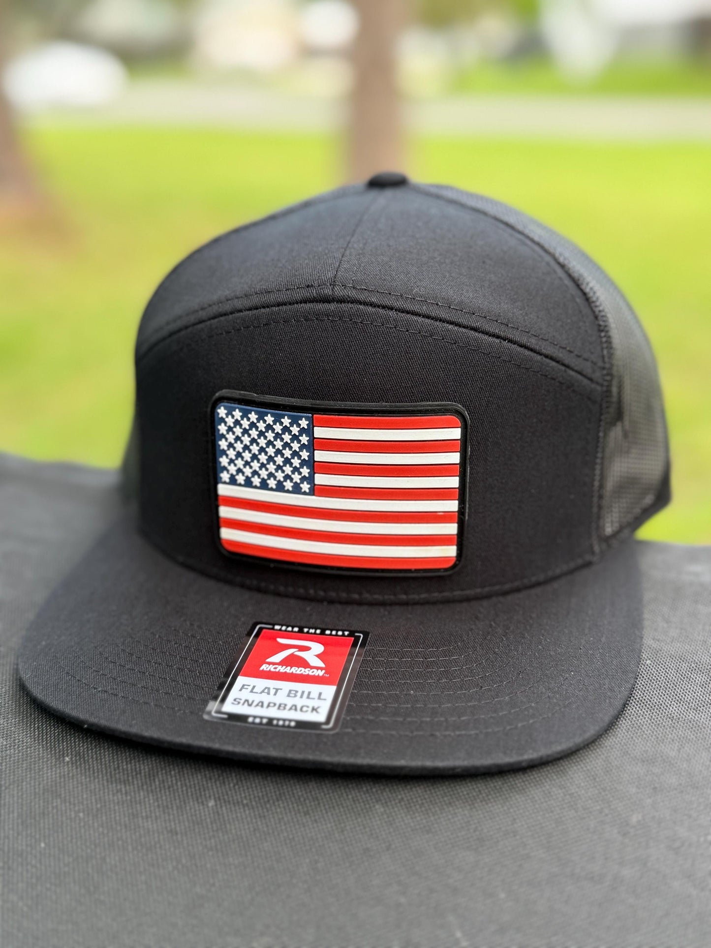 American Flag PVC Patch Hat