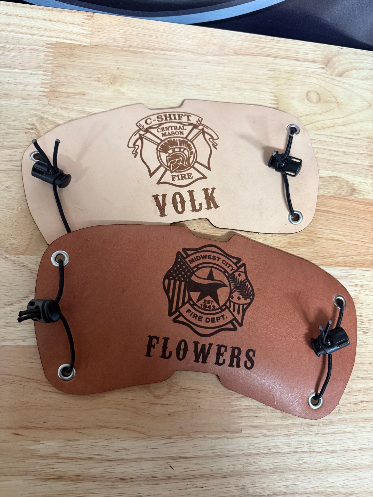 Firefighter SCBA MSA G1 Leather Mask Cover Protector